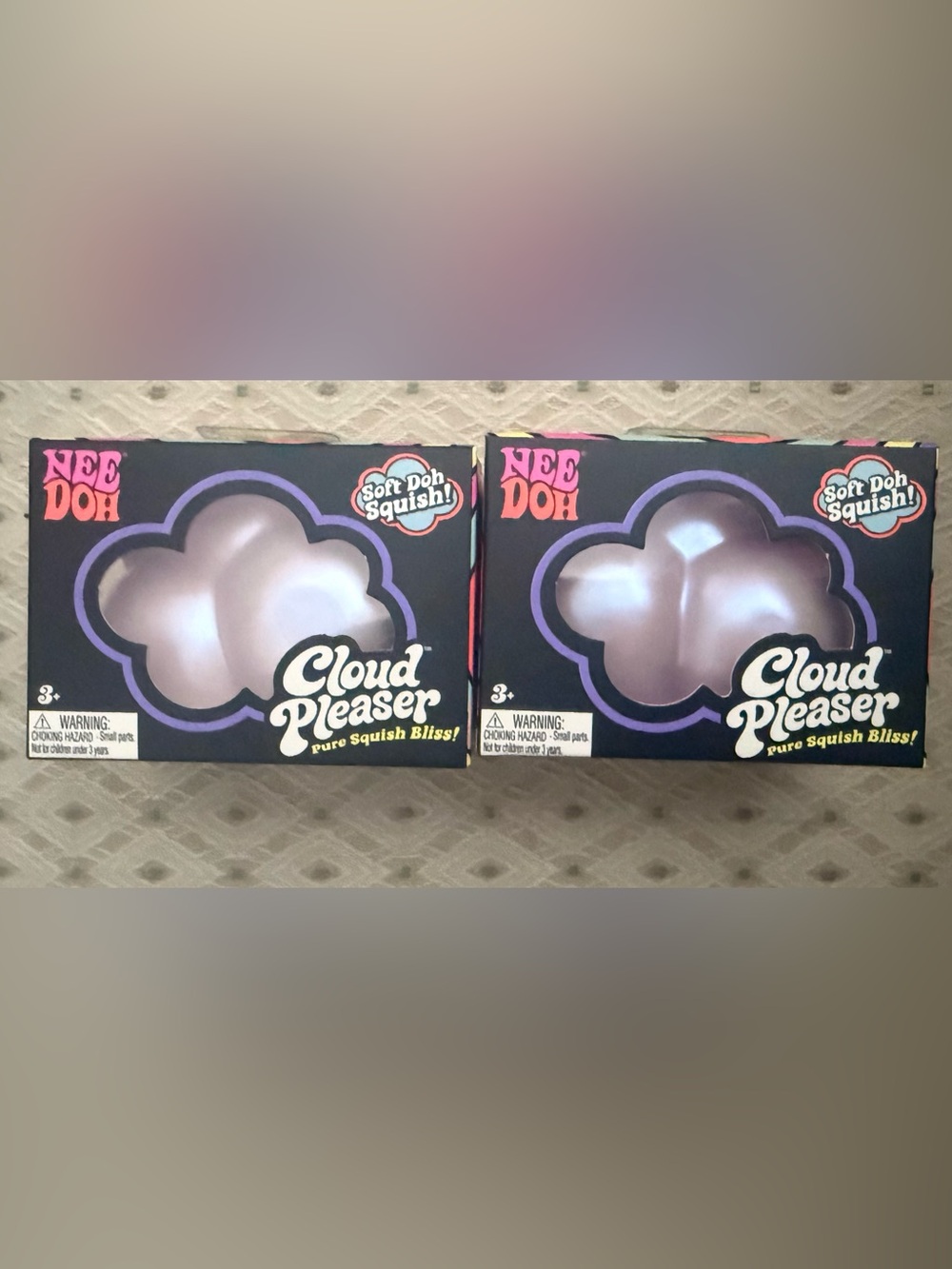 Needoh Cloud Pleaser Squish Toy bundle - 2 items